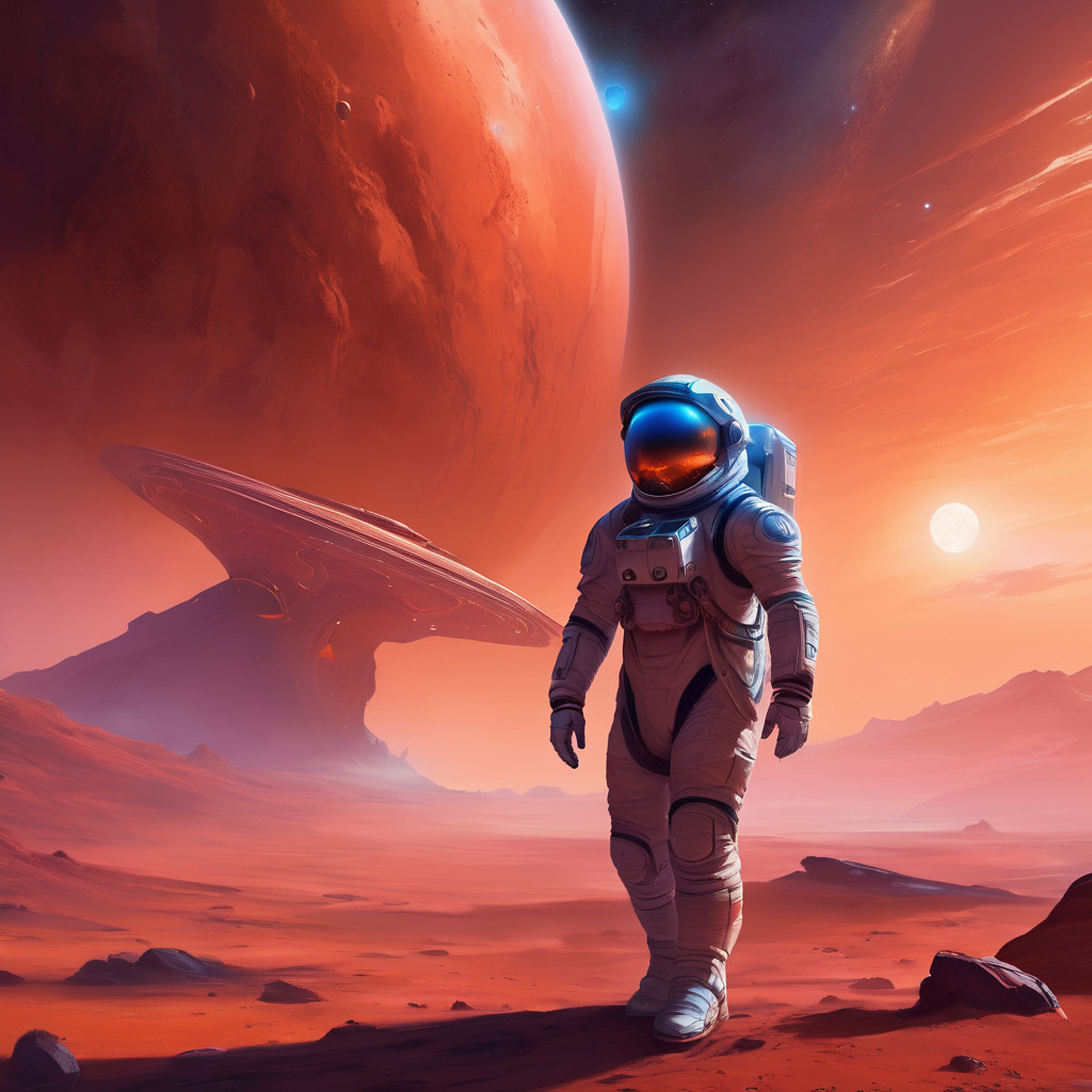 Astronaut on mars